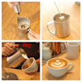 Miniatyrbild 5 av 5: Mjölkskummare Handhållen Batteridriven, Kaffeskummare för Mjölkskumning, Latte/Cappuccino Skummare Mini Frappe Mixer