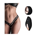 Pikkukuva 1 / 9: Pantyrebel: Kaukosäätimellä toimiva pitsinen stringit Black ABS plastic, Elastane, Polyamide