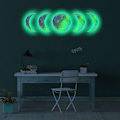 Miniatyrbillede 4 af 5: 5 stk. Glow In The Dark Wall Ceiling Moon Phase 30cm Sticker, Decal Stickers Til Lunar Phase