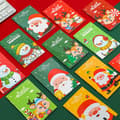 12 Styk Jule Mini Notesbøger, Juletema Små Mini Memo Pad Snemand Glædelig Jul Mønster Notesbøger (Tilfældig stil)