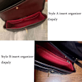 Miniatyrbild 7 av 8: 1:a Multi-Pocket Väskorganisatör för Longchamp Mini Väska Insats Handväska Foder Väska rode B(with zipper)