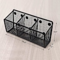 Miniatyrbillede 3 af 5: Magnetisk penneholder, netlagerkurv med ekstra stærk magnet til køleskab, whiteboard, skabstilbehør, kontorartikler arrangør