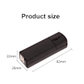 Miniatyrbillede 4 af 5: Dual-mode trådløs Bluetooth Mini-mus opladning egnet til ///laptop Mini-mus sort