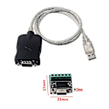 Miniatyrbilde 3 av 5: Usb 2.0 til Rs485 -485 Rs422 -422 Db9 Com Seriell Port Enhetskonverter Adapterkabel, Prolific Pl230