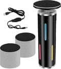 Electric Callus Remover - 60 Replaceable Sanding Pads - Adjustable Speed - Hygienic Foot File with Power Adapter - Electronic Foot Care - Black