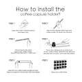 Miniatyrbilde 2 av 5: Koppholder Kaffeepadholder Selvklebende Kaffeepadholder For Alle Kaffeepad Organizer Stasjon