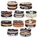 Miniatyrbilde 5 av 5: Smykker Tibet-kolleksjon lær armbånd armbånd surfebånd unisex, 10 forskjellige design