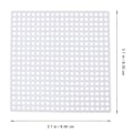 Miniatyrbillede 3 af 3: 50 stk. Mesh Plastic Canvas Sheets Cross Stitch Syning Plastic Canvas Sheets til Broderi Akryl Garn Håndværk Strik og Hækle Projekter DIY Coaster