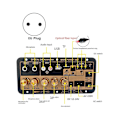 Miniatyrbild 2 av 5: D50 förstärkarkort med optisk ljud Bluetooth-förstärkare Usb Fm-radio Tf-spelare Diy-ljud subwoofer för