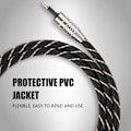 Miniatyrbillede 3 af 7: Toslink til mini jack 3,5 mm optisk fiber digitalt lydkabel SPDIF forgyldt stik 2m 2m