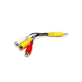 Pikkukuva 1 / 5: 3,5 mm:n 3 RCA-kaapeliin videokomponentti AV-sovitinkaapelin komposiitti Letv Box 2 -pakkaus -t