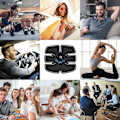 Miniatyrbild 5 av 5: Svart fitnessbälte, magbälte för träning, träningsbälte för män och kvinnor, mage/arm/ben