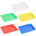Miniatyrbillede 1 af 2: 5 stk. Kunstbakker i plast - Aktivitetsbakke - Serveringsbakke i plast - Bakke til kunsthåndværk