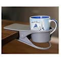 Miniatyrbild 2 av 5: Newway-dryckeshållare klämma, bordflaska koppställ bordsskiva klämma vatten dryck läsk kaffe mugghållare, 1 st grå
