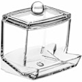 Miniatyrbillede 2 af 3: Qtip Bomuldsvatpind Dispenser Holder - Akryl Apoteker Forfængelighed Bordplade Organizer Box Krukker Til Qtips Bobby Pins Tandpinde Bomuldskugler & Enhver Lille H