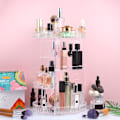 Miniatyrbillede 2 af 2: Skuffe Organizer Makeup Transparent Kosmetik Display Box Kosmetik Display Etui Make Organiser