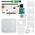 Miniatyrbild 2 av 5: Platt rotations-LED-punktdisplay DIY-kit 51 enkelchips mikrodator svetsning DIY elektroniska delar, nej
