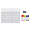 Miniatyrbild 1 av 5: A3 Magnetisk Whiteboard Torr Radera Kalender Set Whiteboard Vecko Planerare För Kylskåp Kyl Kit
