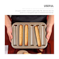Miniatyrbillede 4 af 5: Biscuit Stick Bageplade Kulstofstål Brødstang Biscotti Damefinger Lille Muffin Cupcake Tin Bakke