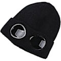 Miniatyrbild 1 av 5: Unisex stickad mössa med goggles i ull, varm vintermössa, snygg höstmössa, utomhussportsmössa, modeaccessoar för kvinnor, inomhusfritidsmössa, värmebevarande öronmössa, snöskydd