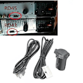Pikkukuva 3 / 5: Auton stereoiden USB- ja Aux-kaapeliadapterisarja Peugeot 206 207 307 308 407 408 508 607 - Citroëniin C3 C4 C5 C6 - RD43 RD45