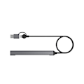 Pikkukuva 4 / 5: 7-porttinen USB-keskitin, ohut ja pieni, 2-in-1 (USB-C + USB 3.0) -&gt; USB 2.0 x 6 + USB 3.0 x 1, 5 Gbps nopea tiedonsiirto USB3.