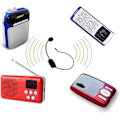 Miniatyrbild 4 av 5: Trådlös mikrofon FM-radio headset mikrofon handsfree mikrofon headset megafon mic trådlös mic headset