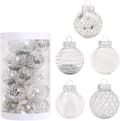 25 stk Julekuler 6 cm Klare Juletrepynt Knusesikre Julekuler Ornamenter til Juletrefest
