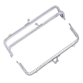 Miniatyrbillede 1 af 5: 5 stk. Metalramme Pung DIY Håndværk Kys Lås Lås Møntpung Halvcirkelformet Bueform Clutch Ramme Pung Til Taske Pung Fremstilling 18cm