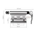 Miniatyrbilde 3 av 5: Mtb Mountain Road Bike Front Fork Stand Holder Bicycle Quick Release Fixed Clamp1pc-grå