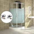 Miniatyrbilde 5 av 5: Doble hjul for dusjdører, skyvehjul for dører, erstatningshjul for dusjkabinett for 14 mm glasshull