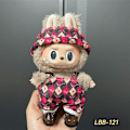 Miniatyrbillede 1 af 3: Labubu Modesæt - Outfit til 15/17cm Plysdukker, V1 V2 Stropper Bukser LBB-121
