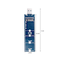 Miniatyrbilde 4 av 5: Ssd M2 til Usb-adapter M.2 til Usb-adapter B-nøkkel M.2 Sata-protokoll Ssd-adapter Ngff til Usb 3.0 Ssd Ca