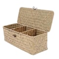 Miniatyrbillede 3 af 5: 2x Toiletpapirkurv - 3 Rutete Rattan Toilet Badeværelses Opbevaringskurv - Smykker Kosmetik S