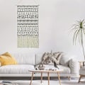 Miniatyrbild 4 av 5: Macrame väggbonad gobeläng boho vävd symbol aztek sovsal bakgrund