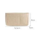 Miniatyrbild 5 av 8: 1:a Multi-Pocket Väskorganisatör för Longchamp Mini Väska Insats Handväska Foder Väska black A(No zipper)