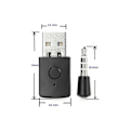 Miniatyrbilde 5 av 5: Bluetooth Dongle - Mini Trådløs Hodesett Bluetooth-adapter, Mikrofon Bluetooth Dongle-adapter for Trådløst Hodesett (1 sett, Svart)