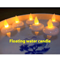 Miniatyrbild 1 av 5: 12-pack gula flamlösa ljus, flamlösa värmeljus för jul, bröllop, halloween, diwali, höst
