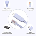 Pikkukuva 5 / 5: Usb-C-konsolikaapeli, tyyppi C - Rj45 -sarjaliitäntäkaapeli reitittimen vianmääritykseen