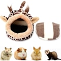 Miniatyrbild 1 av 3: Varm hamsterbo ljus marsvinsäng smådjurs vinterbo djur säng (giraff, S) 1 st