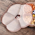 Miniatyrbillede 5 af 5: Snackopbevaringsboks, Blomsterformet Snackbakke Med Låg, Nødde-Slik-Fødevareopbevaringsboks, Frugtboks Tørret Frugt