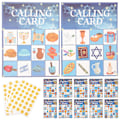 Pikkukuva 1 / 3: 1 setti Hanukkah Bingo -peliä Menorah Bingo -pelikortti Hanukka -juhlatarvike