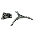 Miniatyrbilde 1 av 5: Gassbeholderbrakett Utendørs sammenleggbar beholderstativ Flat Gassbeholderholder Gassbeholderovn Stativbrakett for utendørs camping Fotturer Piknik Matlaging(3stk