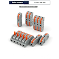 Miniatyrbillede 1 af 5: 55 stk. Grå Orange Wire Connectors Møtrikker, Kompakte Splice Wire Connectors, 28-12 AWG håndterer forskellige ledningsføringsprojekter
