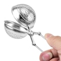 Miniatyrbillede 3 af 5: Rustfrit stål te-si, bærbar infuser mesh te-kugleguld