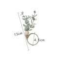Miniatyrbillede 2 af 5: Servietringe 12 Rustikke Eukalyptus Træ Servietringe Boho Blad Træperle Landlig Servietring Hol