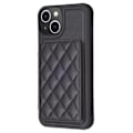 Pikkukuva 1 / 8: SKALO iPhone 15 Tikattu Kuori Lompakolla - Musta Black Svart