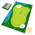 Pikkukuva 1 / 5: Lastutusgolf-pelimatto Lastutuspeli Lastugolfpalloilla Golfsetti Matto Sisä- ja ulkotilojen heittopeli