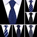 Miniatyrbilde 3 av 9: 4 STK/SET Slips Lommetørkle Mansjettknapper Sett for Menn Business 7