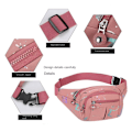 Pikkukuva 5 / 8: Kuumaleimatut kirjaimet vyölaukut Monitoimiset vyölaukut Rento crossbody-laukku blue